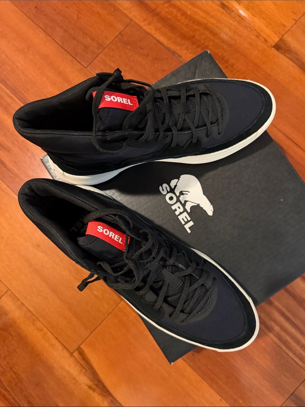 SOREL  Black High-Top Sneaker Boots